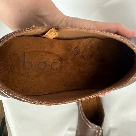 boc Born Concept women’s brown leather clogs size 7 - Picture 9 of 11